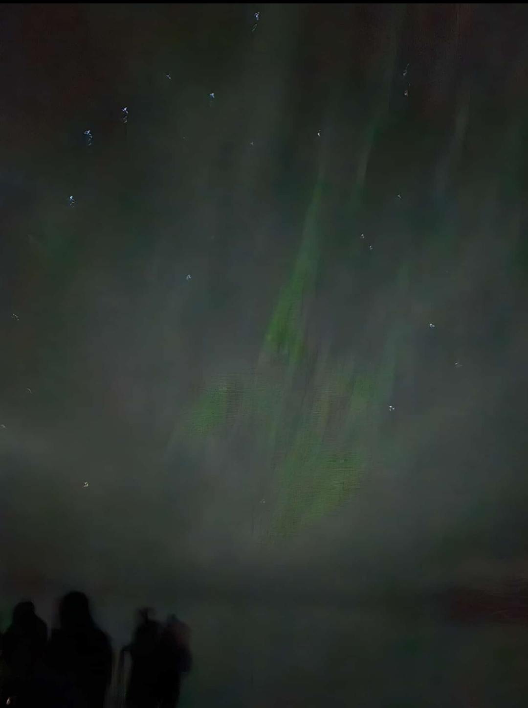 Polarlichter über Turku/Finnland